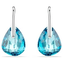 SWAROVSKI Galet 水滴形耳環耳環耳線耳環生日禮物聖誕禮物新年禮物 - 淺藍色 - 查看 5