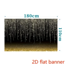 2D Flat Banner1pc, Backdrop, Black And Golden Glitter Sparkling Backdrop, Photography Background For Birthday Party Decoration Golden Black Dot Wedding Birthday Party Decoration Photo Shooting Background