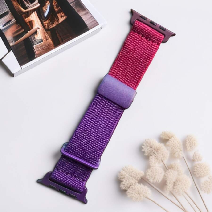 1条双色磁吸表带，可爱时尚，兼容表带49mm、46mm、45mm、44mm、42mm、41mm、40mm、38mm；运动尼龙弹力腕带，可替换表带/手链，兼容 Series 11、10、9、8、7、6、5、4、3、2、1、SE，男女通用；智能手表配件，时尚编织弹力表带，兼容 Ultra 3/2/1，佩戴方便，可调节。 - 38毫米/40毫米/41毫米/(42毫米-Series11 10) - 查看 1