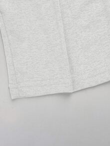 Y2K 弹力透视长袖圆领修身T恤 - 白色 - 查看 9