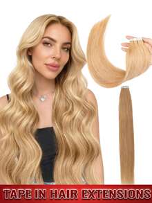 沙龙级直发接发，采用真人发丝，双面胶粘合，无缝隐形贴合，打造极致自然外观，完美融合，无痕自然。提供自然黑、深棕（#2）和S18/613金色挑染等多种颜色选择，长度可选10、12、14、16、18、20、22、24英寸，专为发量细软的女性设计，打造丰盈饱满的秀发，实现最大程度的覆盖效果。 - 彩色 - 查看 43