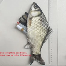 逼真锦鲤造型铅笔盒 - 耐用涤纶材质，带鳞片和鱼鳍，可爱又实用，适合学校和办公室收纳，S码 - 鱼主题礼物 - 适合装钢笔