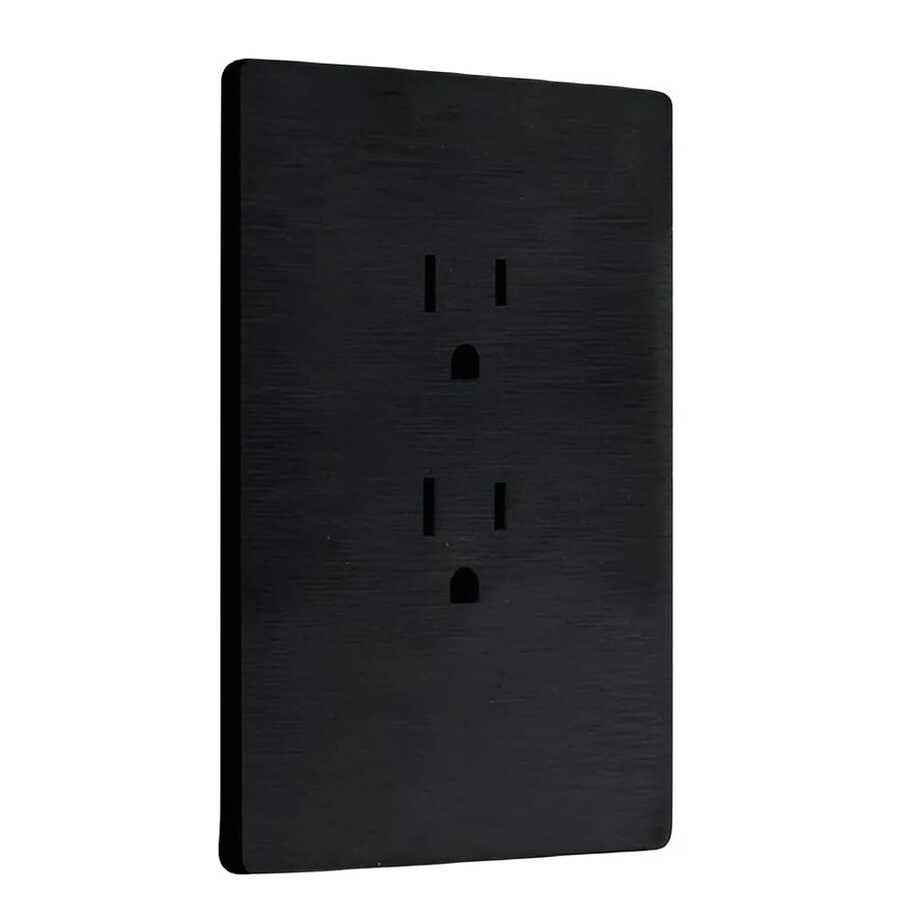 PLACA CONTACTO DOBLE SANTORINI (SANTUL) (4664) - Negro - Ver 1