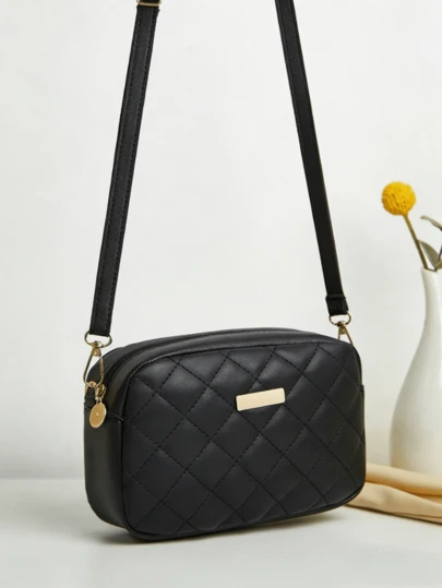 Fashionable New Quilted Plaid Crossbody Bag - Mini Shoulder Bag (Random Style Shipped)