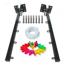 Tendedero Plegable Abatible Retráctil Moderno Ropa De Pared - Unitalla - Ver 10