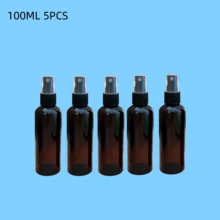 100ml Brown Refillable Spray Bottle, Travel Atomizer For Perfume & Liquid Cosmetics, Amber Glass Bottle With UV Protection - Brown - View 6