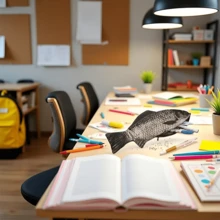 逼真锦鲤造型铅笔盒 - 耐用涤纶材质，带鳞片和鱼鳍，可爱又实用，适合学校和办公室收纳，S码 - 鱼主题礼物 - 适合装钢笔