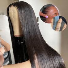 32英寸直发 - 200密度高清蕾丝前假发，专为女性设计！13x4蕾丝前高密度设计，打造丰盈蓬松的造型。无需胶水即可佩戴，透气舒适，适合日常佩戴或特殊场合。这款长直发造型优雅百搭，易于造型，可卷可拉直。是追求时尚、追求独特持久假发的女性的完美之选！ - 自然色&黑色系 - 查看 4