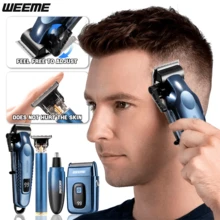 WEEME 4-Piece/3-Piece/2-Piece/1-Piece Multifunctional Hair Styling Set - Blue - View 4