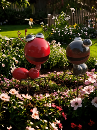 2pcs Metal Ant Figurines, 5.5 Inch Black & Red Big Eyed Ant Decor, Suitable For Outdoor Garden, Lawn, Backyard Porch Decoration