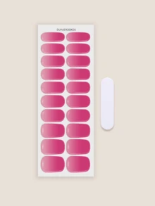 20pcs Halloween EMI Crystal Gel Nail Stickers, Transparent Base Gel, Salon Quality, Long-Lasting, Requires UV Lamp, ES20 Cross-Border Wholesale Single Piece Direct Delivery, Same Style As Red Cover Nail Stickers, Nail Art Stickers Nails - Rose Red - View 3