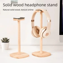 Wooden Gaming Headphone Stand, Detachable Desktop Headphone Holder, Creative Headphone Storage Rack - Multicolor - View 1