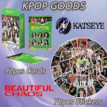 Katseye 贴纸套装 - Sophia、Lara、Chanelle、Daniela、Yoonchae、Manon，新专辑及歌曲，Kpop 粉丝周边商品，DIY 个性化偶像周边礼物（送给朋友的生日礼物），78/100 张星星贴纸，贴纸收藏，精美装饰品，精致小礼物，情人节礼物，收藏品 - 彩色 - 查看 17
