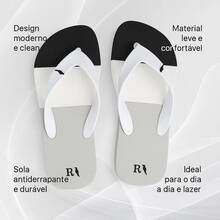 Men's Flip-Flops, Original, Anatomical, Comfortable, Super Soft - 藍白色 - 查看 2