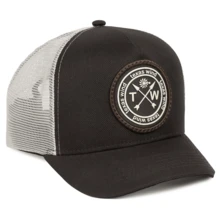 Texas Wind Country Trucker Cap With Curved Brim And Mesh Detail - 鏽棕色 - 查看 2