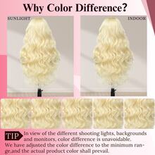 200% 密度 30 英寸高清蕾丝前假发，真人前额发丝，613 金色假发，13x4 前额蕾丝，高清透明蕾丝假发，彩色混纺假发，预先拔毛，带婴儿发，适合女性参加派对、日常佩戴、节日活动。 - S613 - 查看 11