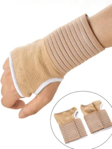 1 Pair Of Adjustable Elastic Bandages Wrist And Palm Protection Straps Sports And Fitness Protective Equipment - Suitable For Outdoor Cycling, Sports And Fitness, Mountain Climbing And Hiking - Multicolor - View 4