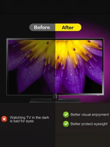 TYUTE 1PC Neon Light Flexible RGB LED Neon Light Strips, Equipped With A Remote Control For Intelligent Control Of The Light Mode, USB Interface For Convenient And Fast Power Supply, Available In Lengths Ranging From 3.28ft To 16.4ft, Multi-Color Lights Suitable For Christmas Atmosphere Decoration, Suitable For Valentine's Day Neon Light Strips In The Living Room - Multi-color light - View 7