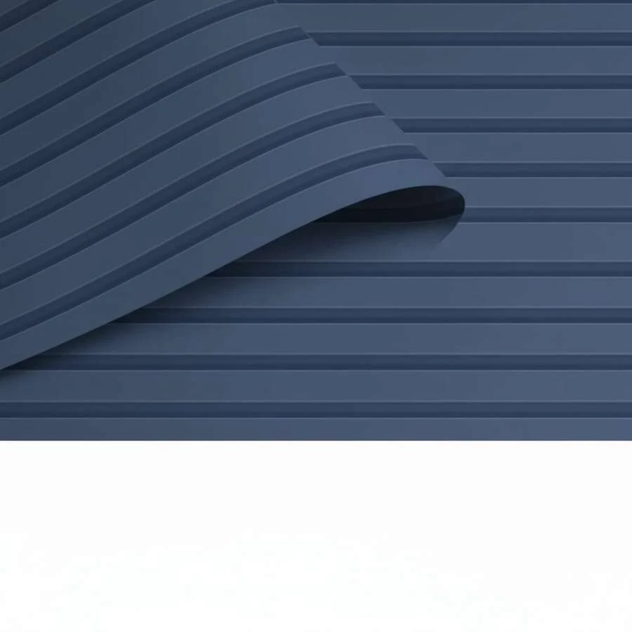 Premium Adhesive Ribbed Wallpaper 50cm – Rolls From 1 To 12m For Living Room And Bedroom - Màu xanh hải quân - Xem 1