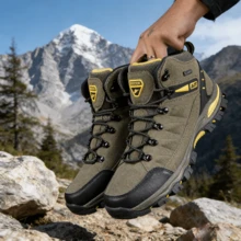 男士徒步靴，户外耐用徒步鞋，登山运动靴，男士高品质时尚休闲徒步靴（尺码 43-45，偏大半码）