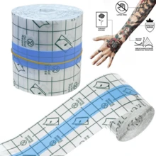 3pcs/Set, 10m Waterproof Swimming Bandage, Transparent Tattoo Dressing, Shower Tape, Second Skin Protection, Waterproof Tattoo Cover Tape, Transparent Waterproof Bandage For Skin Protection
