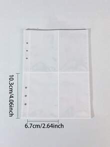 A5 Binder Double-Buckle Cover, 10pcs Refill Sleeves Bags, DIY Loose Leaf Photo Collect Book, Kpop Organizer Holder - Multicolor - View 8