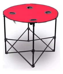 Outdoor Table - Red - View 2