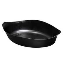 30 Small Plastic Canoe-Shaped Snack Platter For Snacks, Side Dishes, And Sauce - Japanese Style - Black - View 3