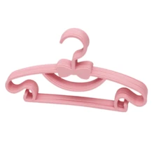 10pcs Beige Children's Hangers, Portable Display Hangers, Plastic Kids Jacket Hangers, Baby Clothes Organizer