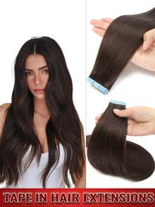 沙龙级直发接发，采用真人发丝，双面胶粘合，无缝隐形贴合，打造极致自然外观，完美融合，无痕自然。提供自然黑、深棕（#2）和S18/613金色挑染等多种颜色选择，长度可选10、12、14、16、18、20、22、24英寸，专为发量细软的女性设计，打造丰盈饱满的秀发，实现最大程度的覆盖效果。 - 彩色 - 查看 56