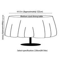 1Pc Elegant Wedding Tablecloth - 90 Inch Round Luxurious Satin Banquet Table Cover For Reception, Party, Hotel Event - Smooth Background Fabric For Decor