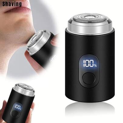 1pc Electric Shaver, Rechargeable Mini Pocket Travel Shaver, Cordless Detachable Shaver, Facial Hair Trimmer, Electric Groomer For Face, Legs, Arms, Bikini Line, Ideal For Men, Women And Dorms, Great For Halloween And Thanksgiving Gifts