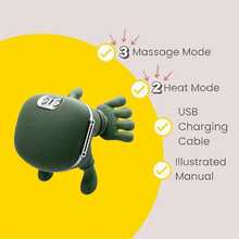 SOKANY Wearable Shoulder & Neck Massager, 3D Ergonomic Design, 3 Massage Modes + 2 Red Light Heating Modes, Targeted Deep Tissue Massage, Relieves Muscle Soreness, 2000mAh Rechargeable Battery, Portable, Suitable For Office, Home, Travel, Best Gift For Partner On Valentine's Day - Green - View 8