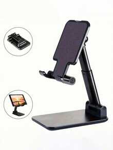 1pc Foldable Phone Stand, Adjustable Tablet Desktop Holder, Portable Desk Phone Stand, Universal Hands-Free Bracket, Foldable Non-Slip Base, Office Accessory, Great For Video Calls And Movie Watching, Ideal Tech Gift For Halloween And Christmas - Multicolor - View 9