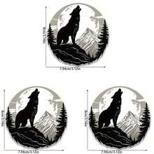 1/2/3pieces Easy To Stick, Mountain Top Wolf Howl - DIY Heat Transfer Patch, Washable, Suitable For T-Shirts, Jeans, Sweaters, Handbags And Pillows - Multicolor - View 12
