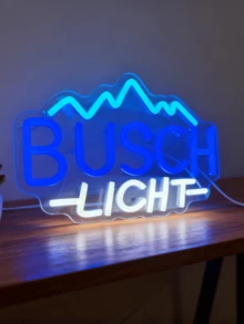 1 pieza Letrero de neón LED, luz en forma de montaña, panel trasero de acrílico, alimentado por USB, luz decorativa de pared, adecuado para bar, sala de estar, decoración de fiesta - luz policromática - Ver 13