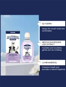 Líquido para el cuidado oral de mascotas que limpia suavemente el sarro de la boca de la mascota, refresca el aliento y limpia los dientes - Multicolor - Ver 6
