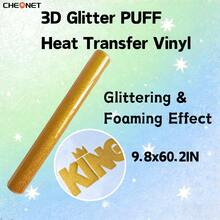 Pegatinas de vinilo con brillo 3D blanco CHEONET - Multicolor, adecuadas para camisetas DIY, bolsas, decoraciones navideñas, suministros para bodas DIY, vinilo de transferencia térmica para todas las máquinas de corte, fácil de cortar - Multicolor - Ver 88