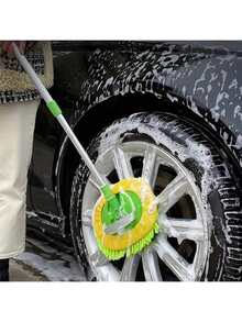 可伸缩洗车拖把，雪尼尔多节伸缩刷，软毛清洁湿巾洗车工具，洗车刷，汽车清洁工具，汽车配件，汽车必备用品，汽车用品，塑料材质 - 彩色 - 查看 8