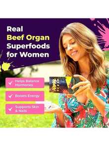 Female Organ Complex – Grass-Fed Liver, Heart, Kidney, Spleen, Pancreas & Ovarian Tissue – Nutrient-Dense Whole Food Support For Energy, Balance & Vitality – 60 Capsules (Pack Of 1) - 單包 - 查看 3