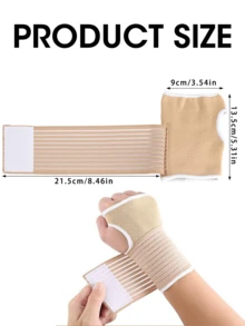 1 Pair Of Adjustable Elastic Bandages Wrist And Palm Protection Straps Sports And Fitness Protective Equipment - Suitable For Outdoor Cycling, Sports And Fitness, Mountain Climbing And Hiking - Multicolor - View 3