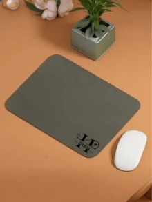 1pc Customized Name Desk Mat, Personalized Leather Mouse Pad, Suitable For Office, Desk Or Dining Table, Waterproof And Stain-Resistant, Minimalist Solid Color Computer Mat, Personalized Gaming Mouse Pad, Large Size Mouse Pad, Easy To Clean, Multiple Colors Available, Handwritten Name Desk Mat, Ideal Gift For Valentine's Day, Birthday, Graduation Ceremony And Home Decor - Multicolor - View 5