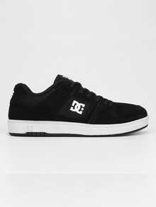 DC Manteca 4 Anvil + LA Men's/Women's Classic Skater Sneakers With Flat Sole - Casual - Đen và trắng - Xem 1