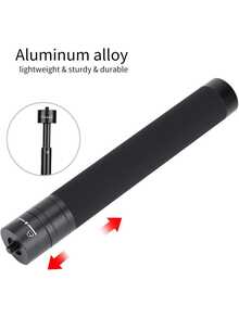 2pcs 73cm Extendable Stabilizer Rods - Aluminum Alloy Telescopic Pole With 1/4" Threaded Screw And Bottom Mount, Adjustable Length, Non-Slip Handle, Stable Lock Design, Suitable For Smartphone Gimbal Stabilizer, For Filming, Vlogging, Live Streaming, Outdoor Shooting, Travel Recording And Content Creation - Multicolor - View 9