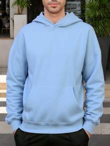 Mens Casual  Hoodies Long Sleeve Sweatshirt Pullover With Pocket Long Sleeve Shirts - 029 - Xem 1