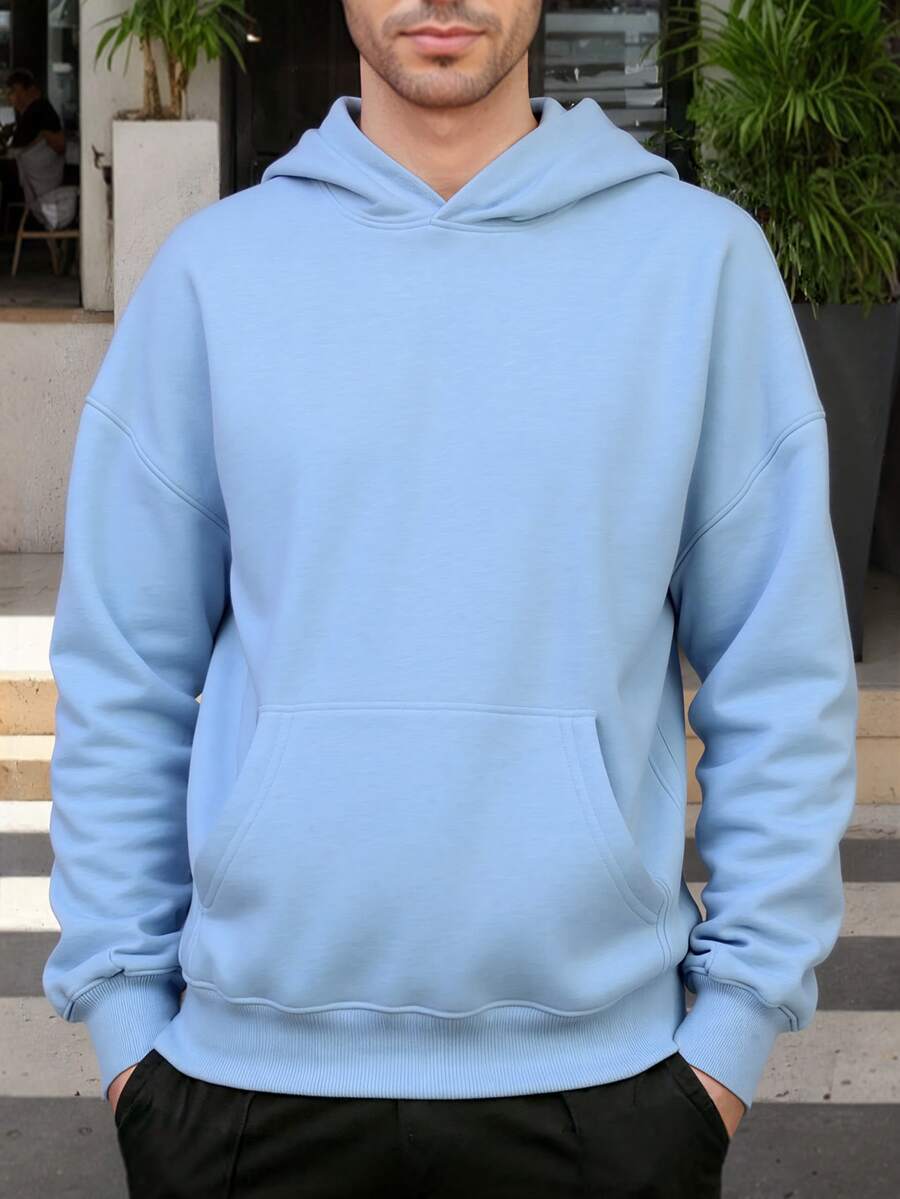 Mens Casual  Hoodies Long Sleeve Sweatshirt Pullover With Pocket Long Sleeve Shirts - 029 - Xem 1