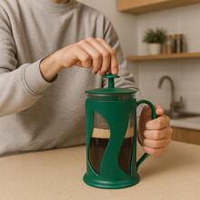 Modern Design French Press Coffee Maker 500ML Practical - Green - View 8