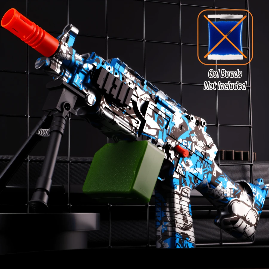 M249 Electric Gel Ball Blaster - Automatic Outdoor Toy For Team Activities - Perfect Gift For Birthdays, Easter, Halloween, And Thanksgiving (Bullets Not Included) - Multicolor - View 1