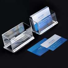 Transparent Single-Layer Plastic Business Card Holder, Minimalist Double-Layer Triple-Layer Business Card Case, Business Card Holder