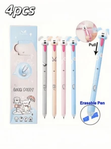 4pcs Cute Dog Tongue Pens, Creative Design, Smooth Writing, Practical Stationery, Suitable For Office/School Use - Multicolor - View 8
